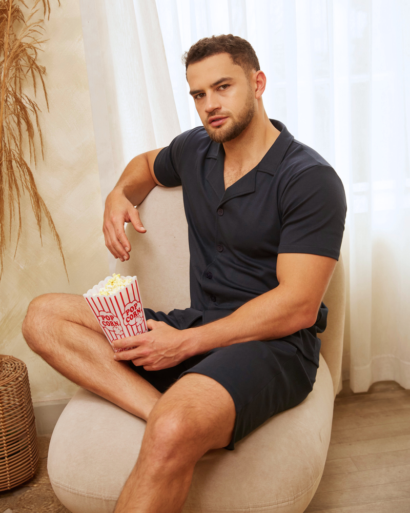 PIJAMA ZAID AZUL MARINO SUMMER