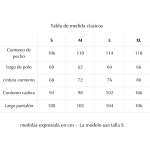 PIJAMA JORDANIA CELESTE